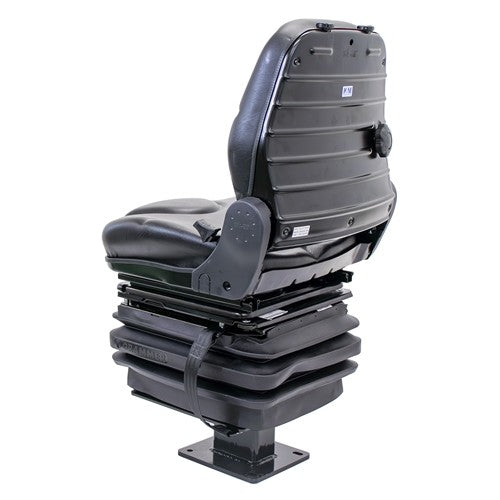 John Deere 310 Series Loader/Backhoe Replacement Seat & Mechanical Suspension Kit - Fits Various Models - Black Vinyl