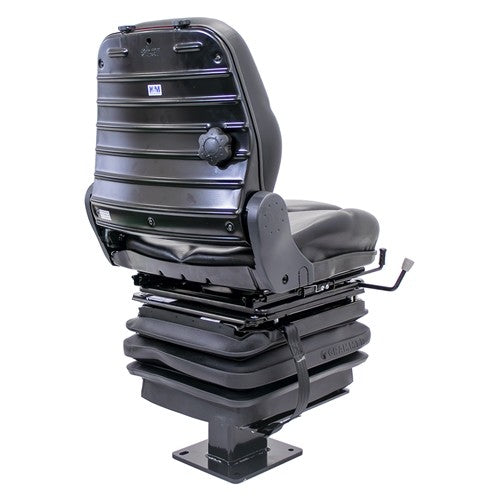 John Deere 310 Series Loader/Backhoe Replacement Seat & Mechanical Suspension Kit - Fits Various Models - Black Vinyl