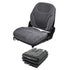 John Deere 310 Series Loader/Backhoe Seat & Mechanical Suspension Kit - Fits Various Models - Gray Cloth