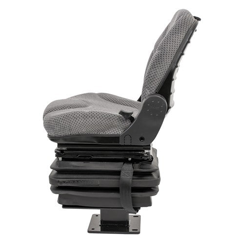 John Deere 310 Series Loader/Backhoe Seat & Mechanical Suspension Kit - Fits Various Models - Gray Cloth