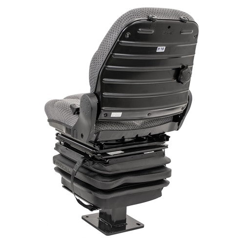 John Deere 310 Series Loader/Backhoe Seat & Mechanical Suspension Kit - Fits Various Models - Gray Cloth
