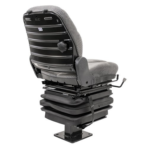 John Deere 310 Series Loader/Backhoe Seat & Mechanical Suspension Kit - Fits Various Models - Gray Cloth