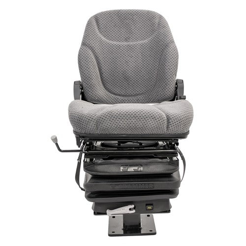 John Deere 310 Series Loader/Backhoe Seat & Mechanical Suspension Kit - Fits Various Models - Gray Cloth