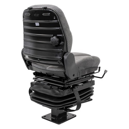 John Deere 310 Series Loader/Backhoe Replacement Seat & Air Suspension Kit - Fits Various Models - Gray Cloth