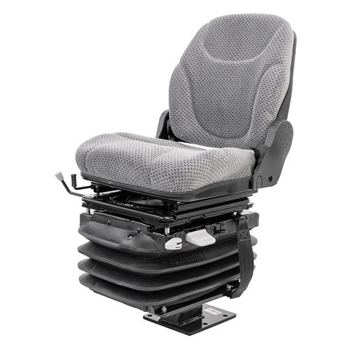 Case 580 Series Loader/Backhoe Replacement Air Suspension Seat Kit - Fits Various Models - Gray Fabric