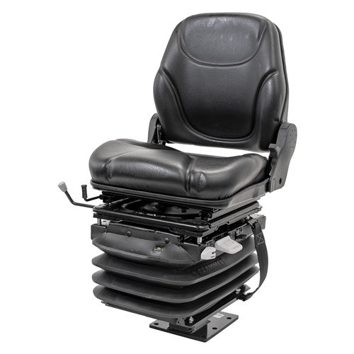 Case 580 Series Loader/Backhoe Replacement Air Suspension Seat Kit - Fits Various Models - Black Vinyl