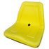 Multiple Application High Back Plastic Deluxe Replacement Seat - Yellow Vinyl