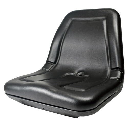 Multiple Application High Back Plastic Deluxe Replacement Seat - Black Vinyl
