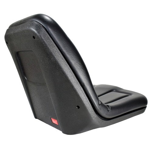 Multiple Application High Back Plastic Deluxe Replacement Seat - Black Vinyl