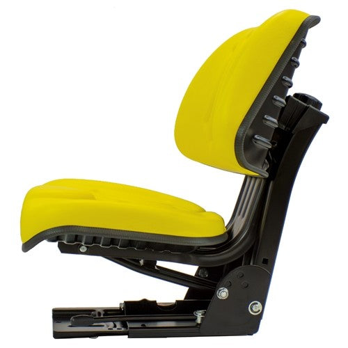 Ford/New Holland Tractor Replacement Utility Mechanical Suspension Seat Assembly - Fits Various Models - Yellow Vinyl