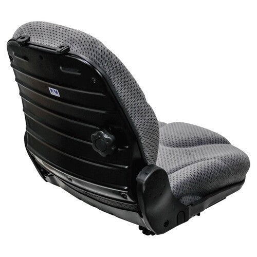 Kubota BX2370-L3030-L5040-M5-M9960 Series Compact Tractor Replacement Seat Assembly Kit - Fits Various Models - Gray Cloth