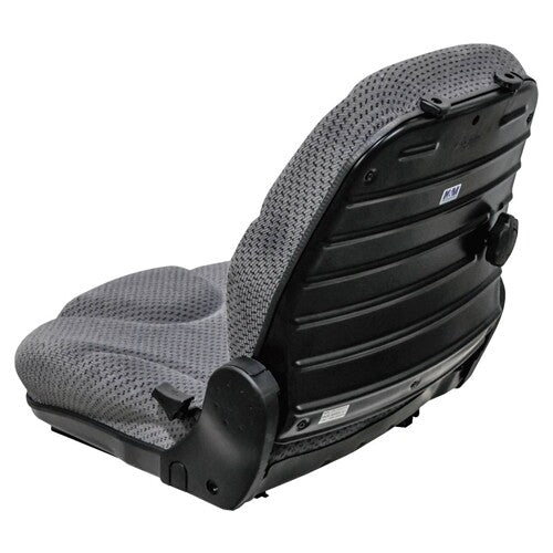 Kubota BX2370-L3030-L5040-M5-M9960 Series Compact Tractor Replacement Seat Assembly Kit - Fits Various Models - Gray Cloth