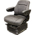 John Deere Log Loader Replacement Seat & Air Suspension - Fits Various Models - Gray Cloth
