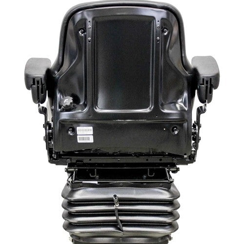 John Deere Log Loader Replacement Seat & Air Suspension - Fits Various Models - Black Vinyl
