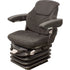 John Deere Log Loader Replacement Seat & Air Suspension - Fits Various Models - Black/Gray Cloth