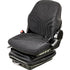 John Deere Log Loader Replacement Seat & Mechanical Suspension - Fits Various Models - Black/Gray Cloth