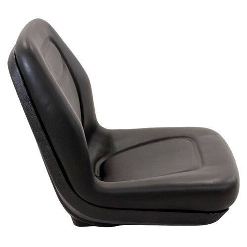 John Deere Tractor Replacement Mid-Back Bucket Seat - Fits Various Models - Black Vinyl