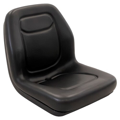 John Deere Tractor Replacement Mid-Back Bucket Seat - Fits Various Models - Black Vinyl