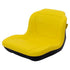 John Deere Lawn Mower Replacement Bucket Seat w/Low-Back & Lumbar Support - Fits Various Models - Yellow Vinyl