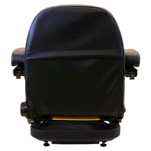 Ferris Lawn Mower Low Profile Replacement Mechanical Suspension Seat w/Armrests - Fits Various Models - Yellow/Black Vinyl
