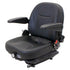 Kubota Lawn Mower Low Profile Replacement Mechanical Suspension Seat w/Armrests & OPS - Fits Various Models - Black Vinyl