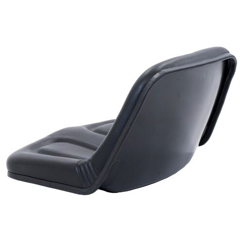 John Deere Lawn Mower Replacement Low-Back Bucket Seat w/Drain Holes - Fits Various Models - Black Vinyl
