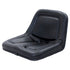 Hustler Lawn Mower Replacement Low-Back Bucket Seat w/Drain Holes - Fits Various Models - Black Vinyl