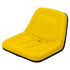Gehl Skid Steer Replacement Low-Back Bucket Seat w/Drain Holes - Fits Various Models - Yellow Vinyl