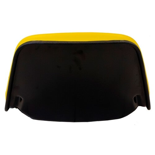 Gehl Skid Steer Replacement Low-Back Bucket Seat w/Drain Holes - Fits Various Models - Yellow Vinyl