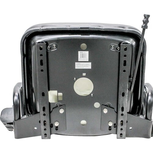 Mitsubishi Forklift Replacement Seat w/Hip Restraints & OPS Ready - Fits Various Models -  Black Vinyl