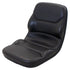 Case Forklift Replacement Bucket Seat w/High-Back & OPS Ready - Fits Various Models - Black Vinyl