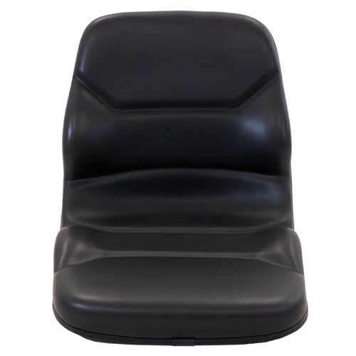 Case Loader/Backhoe Replacement Bucket Seat w/High-Back & OPS Ready - Fits Various Models - Black Vinyl