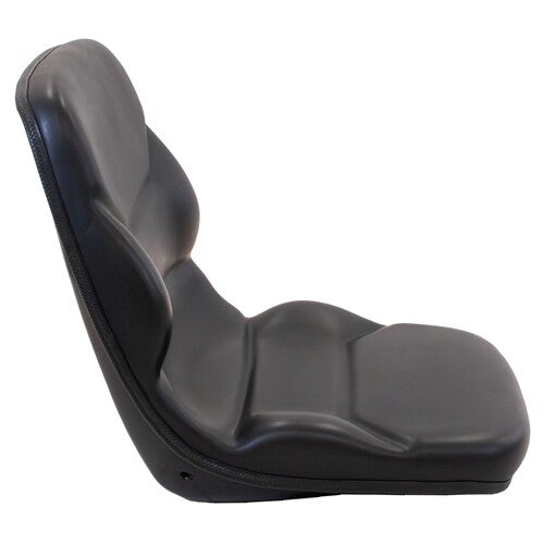 Caterpillar Forklift Replacement Bucket Seat w/High-Back & OPS Ready - Fits Various Models - Black Vinyl