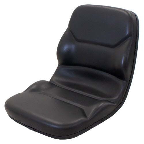 Mitsubishi Forklift Replacement Bucket Seat w/High-Back & OPS Ready - Fits Various Models - Black Vinyl