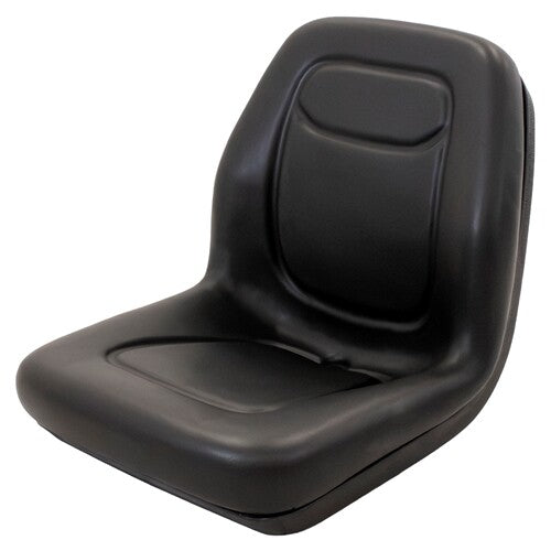 Cub Cadet Lawn Mower Mid-Back Replacement Bucket Seat (OPS Ready) - Fits Various Models - Black Vinyl