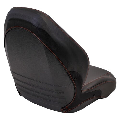 John Deere Tractor High-Back Replacement Bucket Seat (Cut and Sew) - Fits Various Models - Black Vinyl
