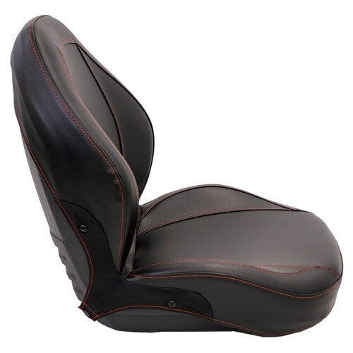 John Deere Tractor High-Back Replacement Bucket Seat (Cut and Sew) - Fits Various Models - Black Vinyl