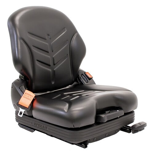 Cub Cadet Lawn Mower Replacement Low Profile Seat & Mechanical Suspension w/OPS & Slide Rails - Fits Various Models - Black Vinyl