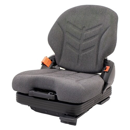 Gravely Lawn Mower Replacement Low Profile Seat & Mechanical Suspension w/OPS & Slide Rails - Fits Various Models - Gray Cloth