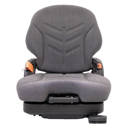Woods Lawn Mower Replacement Low Profile Seat & Mechanical Suspension w/OPS & Slide Rails - Fits Various Models - Gray Cloth
