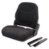 John Deere Wheel Loader Replacement Seat Assembly - Fits Various Models - Black Cloth