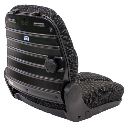 New Holland Wheel Loader Replacement Seat Assembly - Fits Various Models - Black Cloth