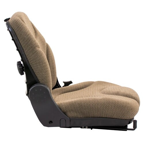 JCB Telehandler Replacement Seat Assembly - Fits Various Models - Beige Cloth