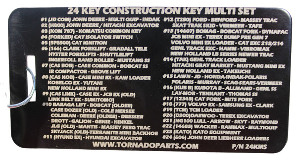 24 Key Construction/Heavy Equipment Multi Set