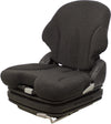 Case Skid Steer Replacement Seat & Air Suspension - Fits Various Models - Black Cloth