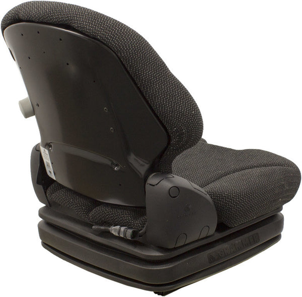 Bobcat Skid Steer Seat & Air Suspension - Fits Various Models - Black Cloth