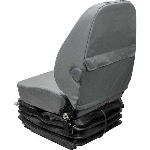 Case Excavator Seat & Air Suspension - Fits Various Models - Gray Cloth