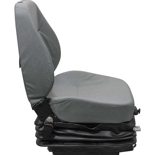 Caterpillar Wheel Loader Seat & Air Suspension - Fits Various Models - Gray Cloth