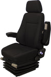 Volvo Articulated Dump Truck Seat & Air Suspension - Fits Various Models - Black Cloth