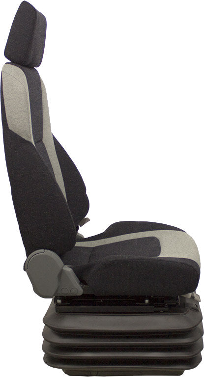 John Deere 744E Wheel Loader Replacement Seat & Air Suspension - Gray Cloth